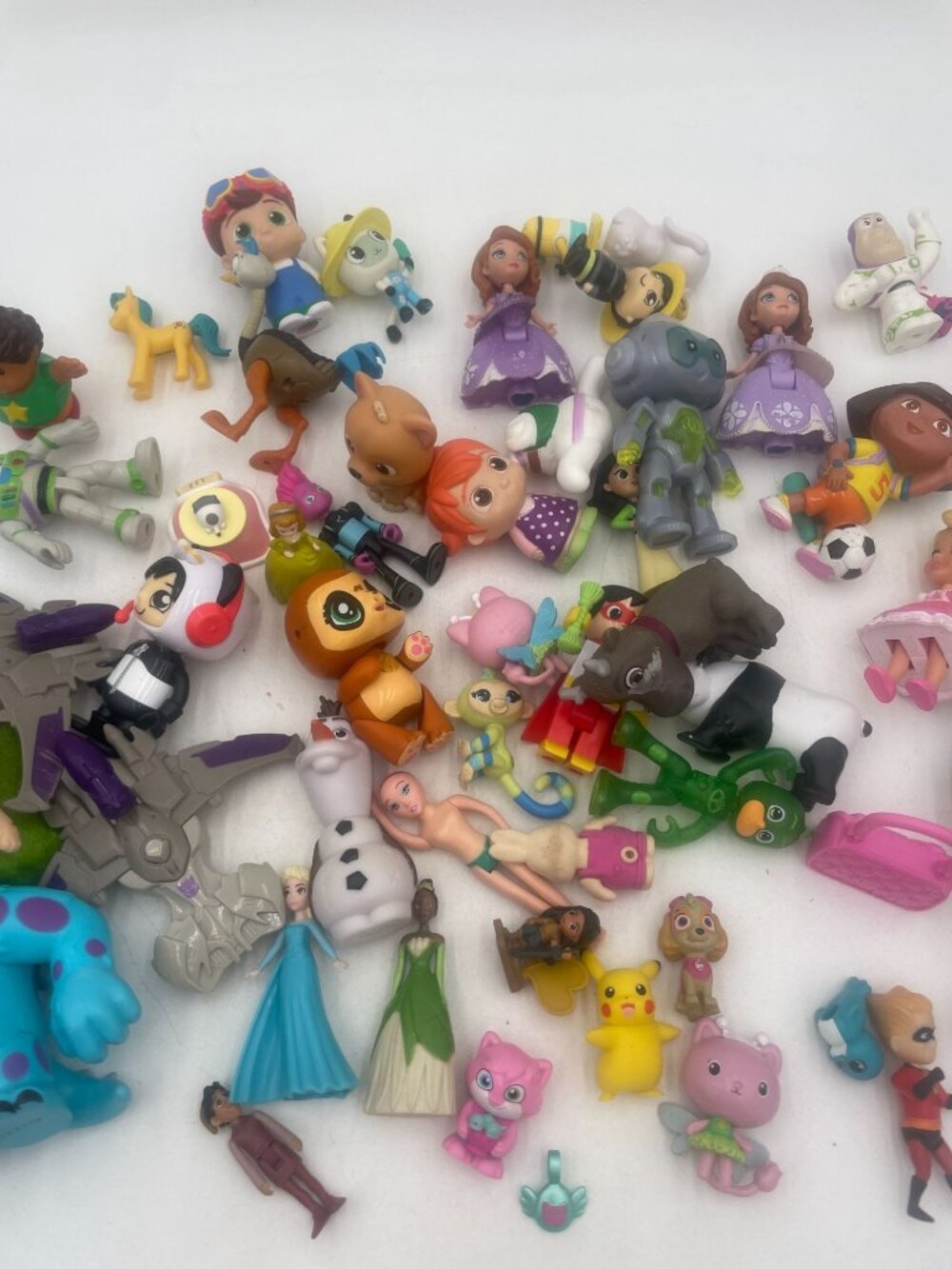 Mixed Lot Of 50+ Small Character Figurines Toys From Various Brands & Movies